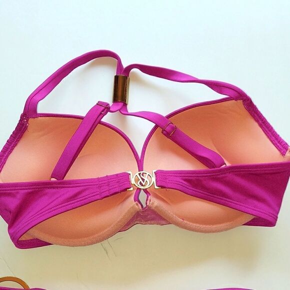 Victoria's Secret Bombshell T Back Bikini Sz 34D/M - Picture 3 of 8